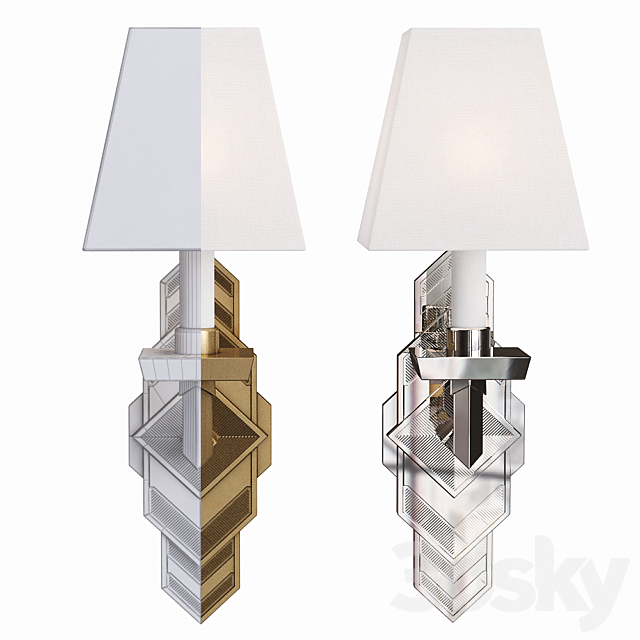 Ralph Lauren Alexis Sconce RL2244PN RL2244NB 3DSMax File - thumbnail 3