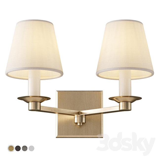 Ralph Lauren – Evans Double-Arm Sconce 3ds Max - thumbnail 1