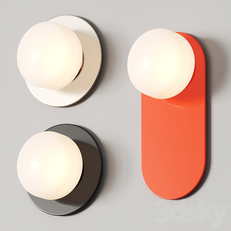 Rbw Pastille Sconces 3DS Max - thumbnail 1