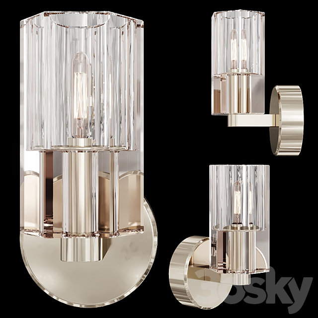 Restoration Hardware ARCACHON SINGLE SCONCE Nickel 3DSMax File - thumbnail 1