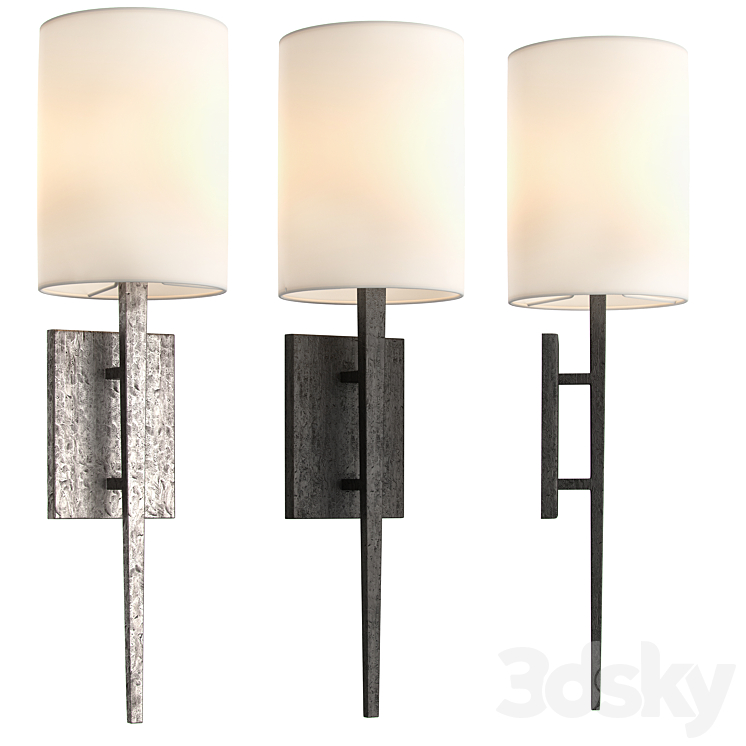 RESTORATION HARDWARE WRIGHT SCONCE 2 IN 1 3DS Max Model - thumbnail 1