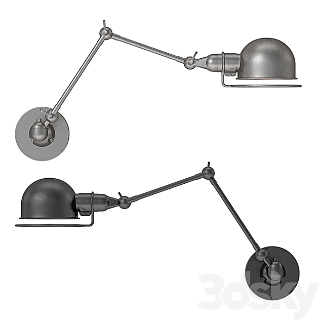 RH – Atelier Swing-Arm Wall Sconce 3DS Max Model - thumbnail 2