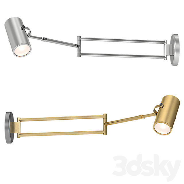 RH – Champeaux Swing-Arm Sconce 3DS Max Model - thumbnail 2