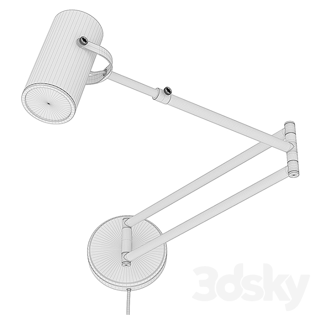 RH – Champeaux Swing-Arm Sconce 3DS Max Model - thumbnail 3