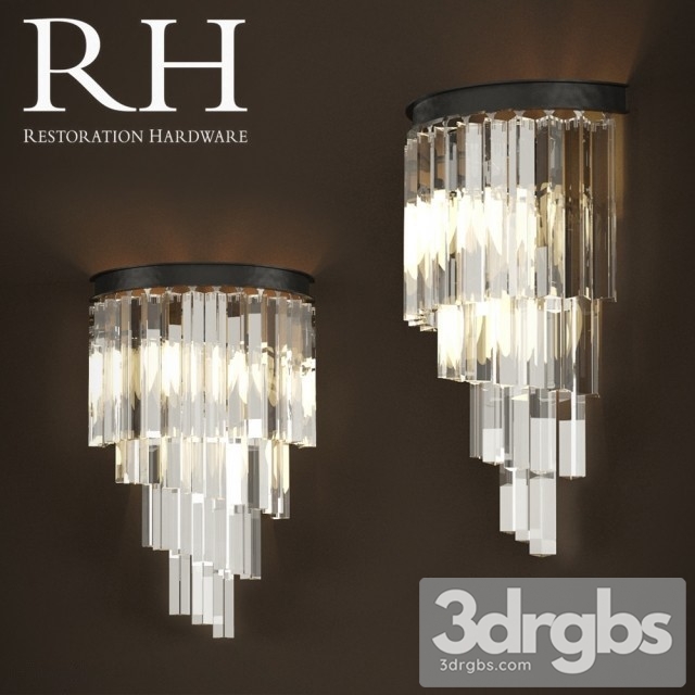 RH Heliz Glass Sconce 3dsmax Download - thumbnail 1