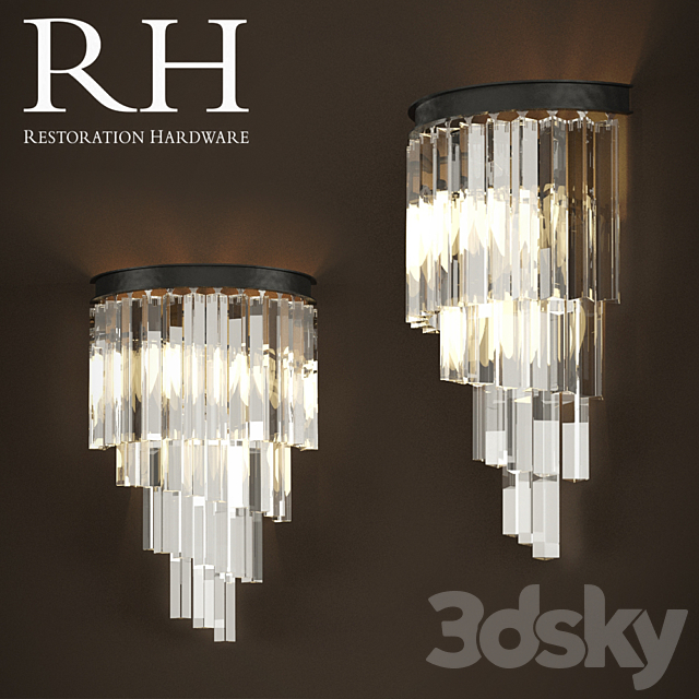 RH Sconce HELIX GLASS SCONCE 3DSMax File - thumbnail 1