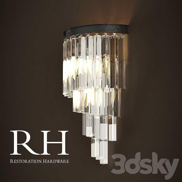 RH Sconce HELIX GLASS SCONCE 3DSMax File - thumbnail 2