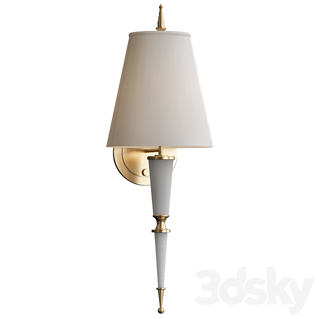 Robert Abbey Lighting W903 Jonathan Adler Versailles Wall Sconce 3DSMax File - thumbnail 1