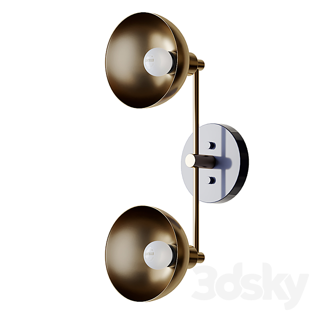 Robo Double Sconce Light from Inscapes Design 3DS Max Model - thumbnail 3