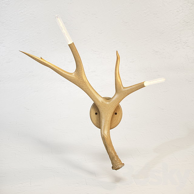 ROLL and HILL Superordinate Antler Sconce by Jason Miller 3D model 3DS Max Model - thumbnail 2