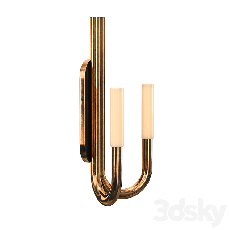 ROUSSEAU DOUBLE SCONCE 3DS Max Model - thumbnail 2