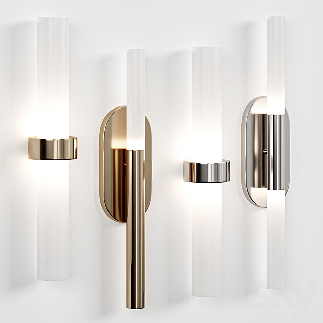 Rousseau Medium Vanity Sconce 3DS Max Model - thumbnail 4