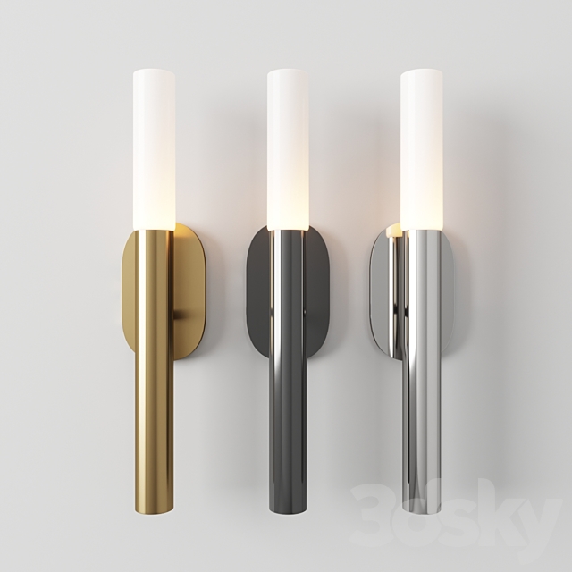 Rousseau small bath sconce by Kelly Wearstler 3DS Max Model - thumbnail 2