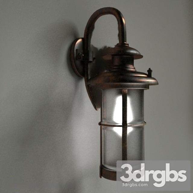 Rustic Wall Light 12 3dsmax Download - thumbnail 1