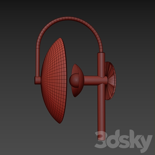 Sconce Aperture Wall lamp 3DS Max Model - thumbnail 2