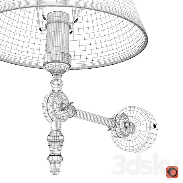 Sconce ARTE LAMP 3ds Max - thumbnail 3