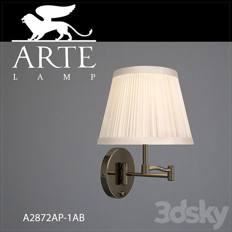 Sconce Arte Lamp A2872AP-1AB 3DS Max - thumbnail 1