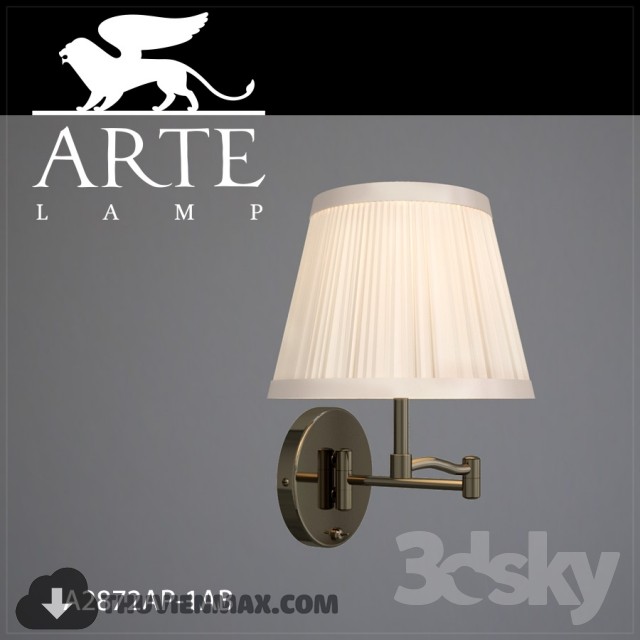 Sconce Arte Lamp A2872AP-1AB 3DS Max - thumbnail 3