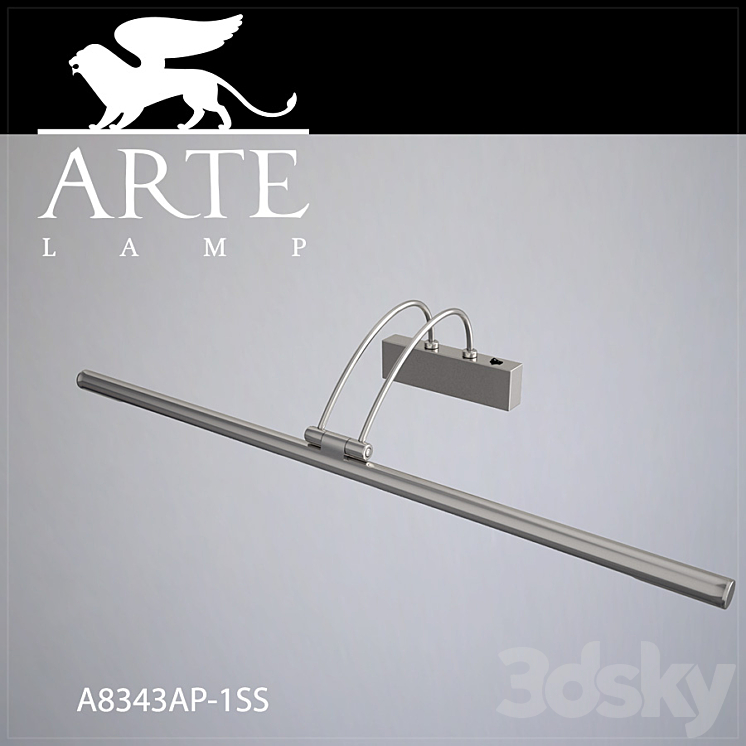 Sconce Arte Lamp A8343AP-1SS 3DS Max - thumbnail 1