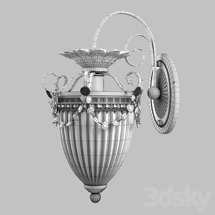 Sconce Arte Lamp Schelenberg A4410AP-1SR 3DS Max - thumbnail 2