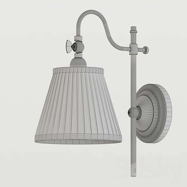 Sconce Arte Lamp Seville A1509AP-1PB 3DSMax File - thumbnail 2