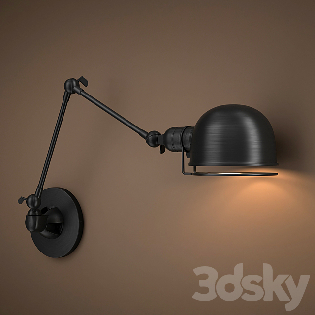 Sconce Atelier 68450009_BRZ 3ds Max - thumbnail 2