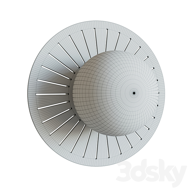 Sconce Balls & Discs 3DS Max Model - thumbnail 2