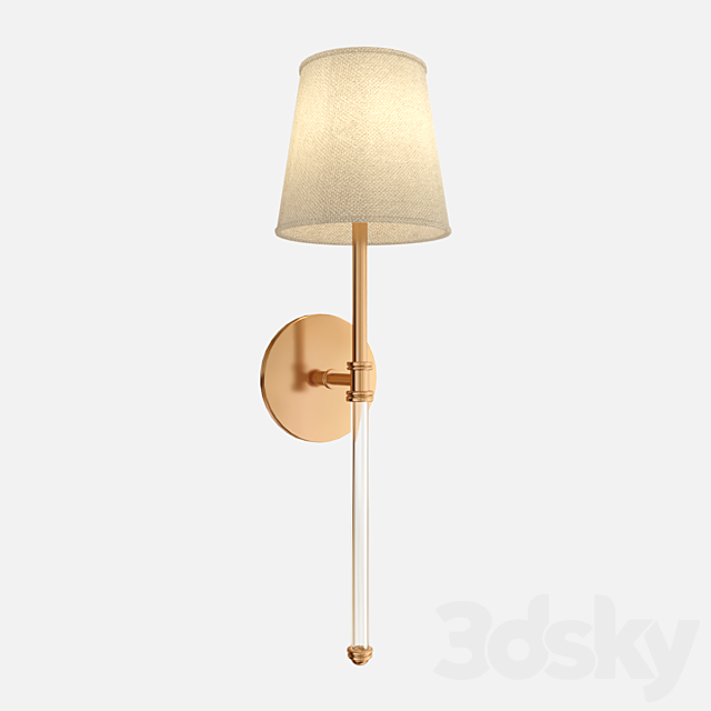 Sconce Camille Long SK2016HAB-NP 3ds Max - thumbnail 1