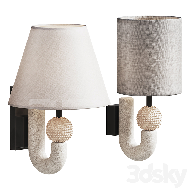 Sconce Carlo and Sconce Carlo Enlarged 3DS Max - thumbnail 1