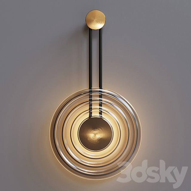 Sconce Chelsom Wall Solar Black Bronze 3ds Max - thumbnail 1