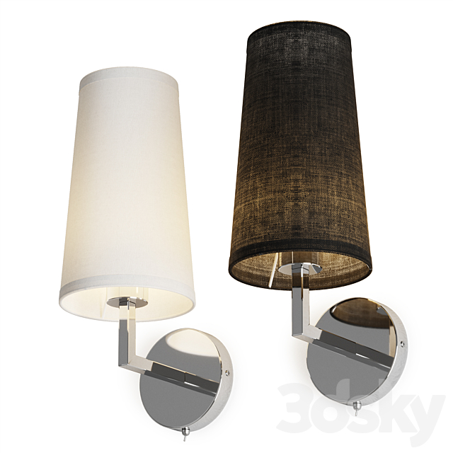 Sconce Dantone Home Queens 2 3DS Max Model - thumbnail 2