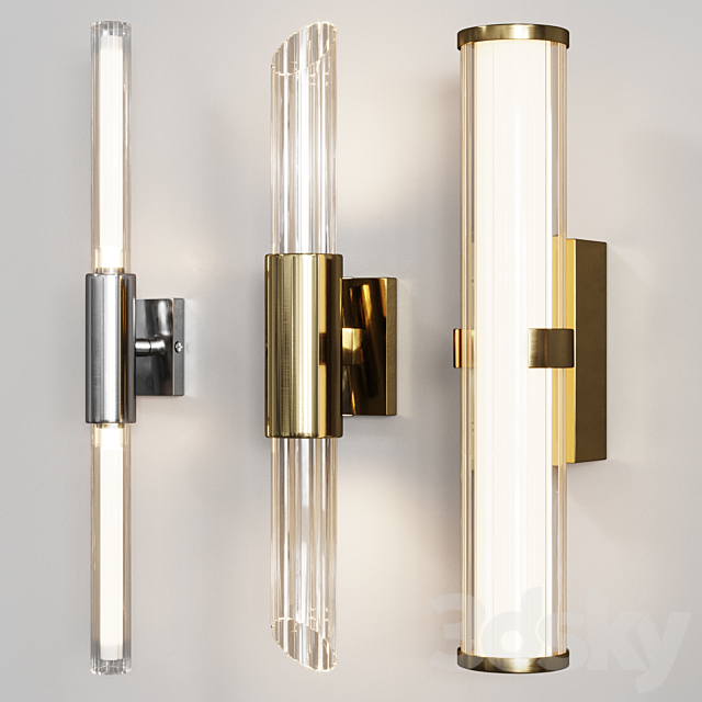 Sconce Dantone Home Seren gold Seren small Grigio 3DS Max Model - thumbnail 2