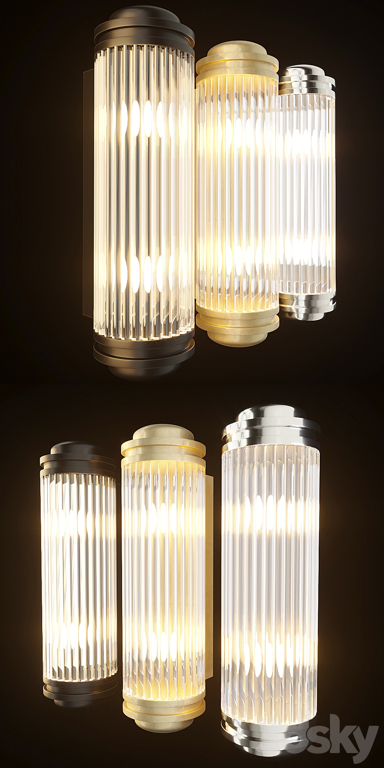 Sconce Eichholtz 110495 Gascogne 3DS Max - thumbnail 2