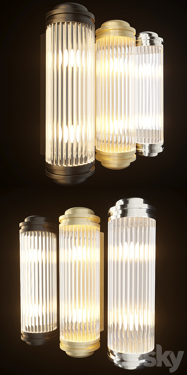 Sconce Eichholtz 110495 Gascogne 3DSMax File - thumbnail 2