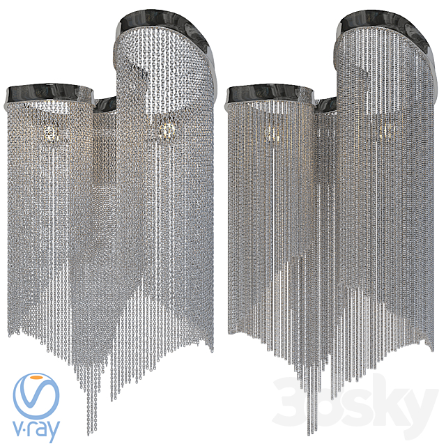 Sconce Favorite 1156-2W Multivello 3ds Max - thumbnail 2