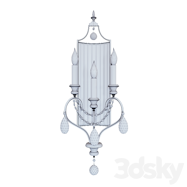 Sconce Feiss Gianna FE _ GIANNA3W 3DSMax File - thumbnail 2