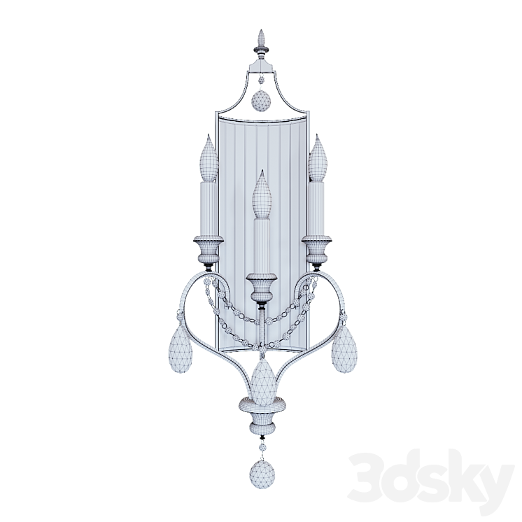 Sconce Feiss Gianna FE \/ GIANNA3W 3DS Max - thumbnail 2