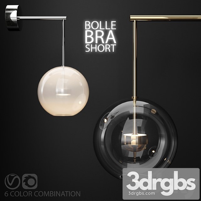 Sconce G C Bolle Soffio Vertical Short 3dsmax Download - thumbnail 1