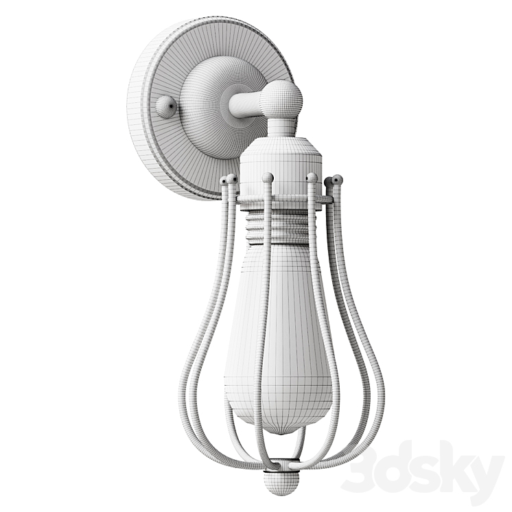 Sconce Inspire Onesti 1 wall lamp 3DS Max Model - thumbnail 2