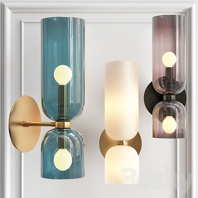 Sconce Lightmaker Studio Edie Sconce Blue 3ds Max - thumbnail 1