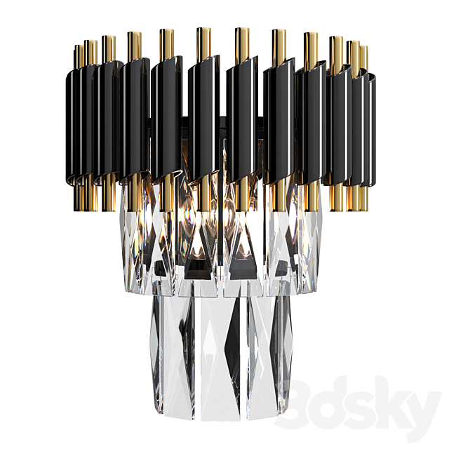 Sconce Loft Concept Black Crystal 3DSMax File - thumbnail 1