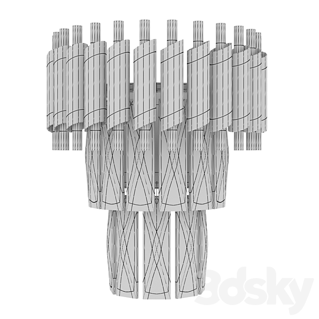 Sconce Loft Concept Black Crystal 3DSMax File - thumbnail 2