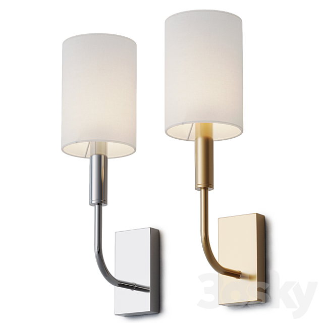 Sconce Louvre Home Cassius 3DS Max Model - thumbnail 2