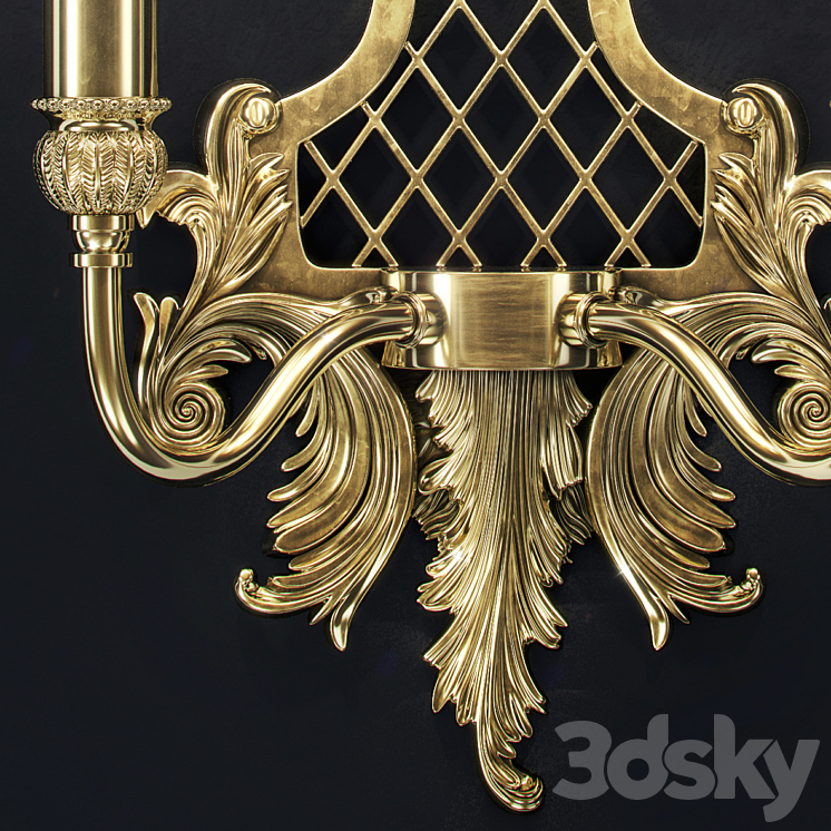 Sconce Masiero MASIERO LUXURY VE 1063 A2 3DS Max - thumbnail 2