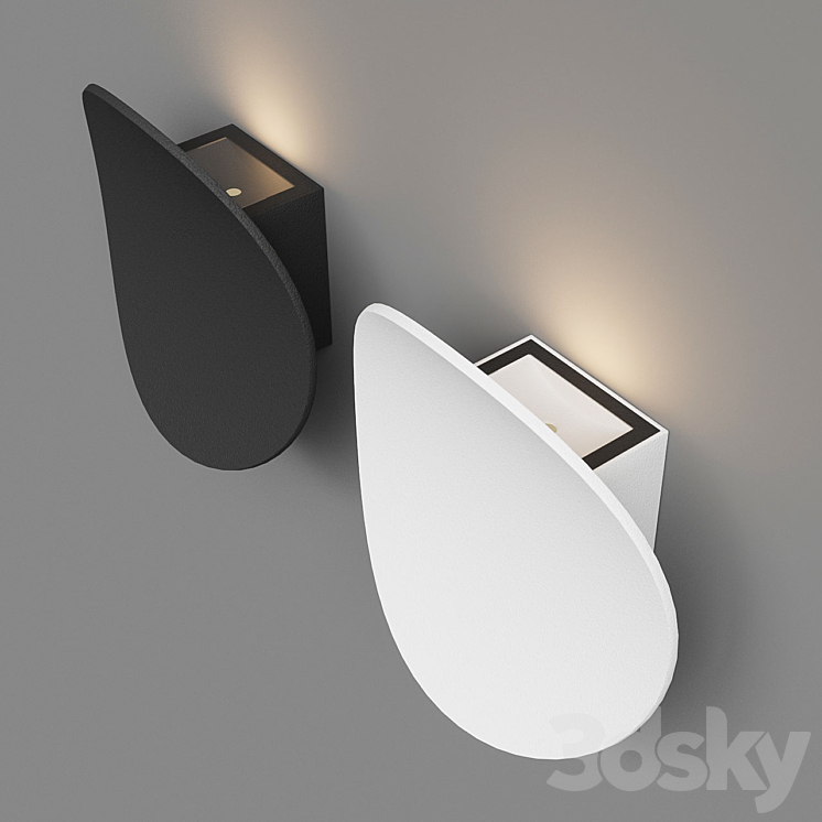 Sconce Nimbo artelamp A6079AL-1GY A6079AL-1WH 3DS Max - thumbnail 2