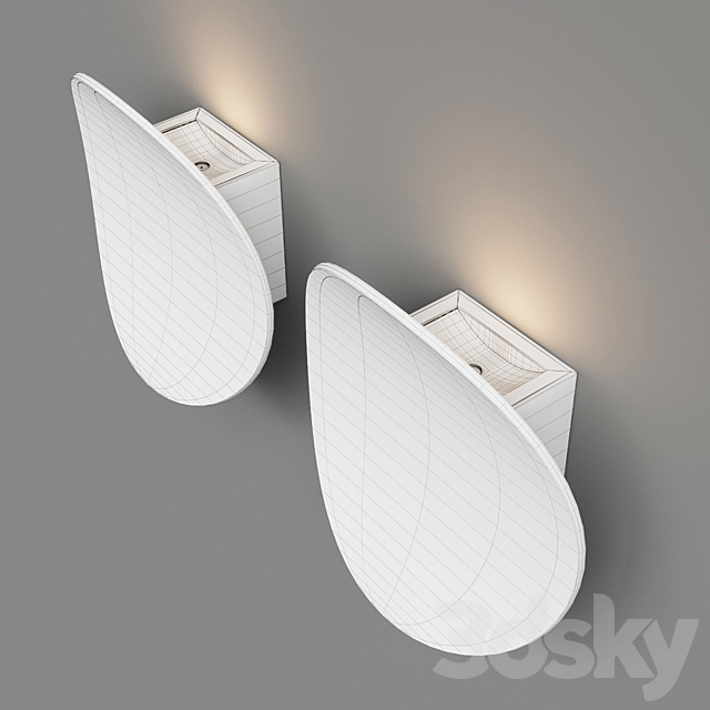 Sconce Nimbo artelamp A6079AL-1GY. A6079AL-1WH 3DSMax File - thumbnail 3