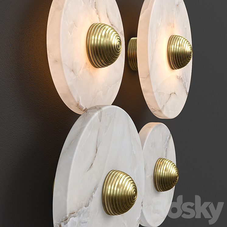 Sconce NOMAD Eichholtz 3DS Max - thumbnail 2