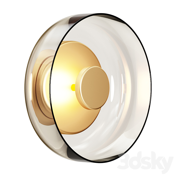 Sconce NUURA BLOSSI WAND- & PLAFONDLAMP wall light 3DS Max Model - thumbnail 1