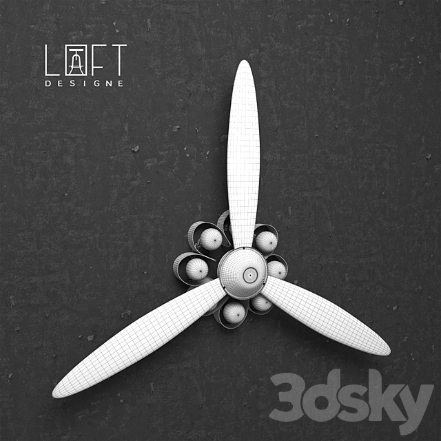 Sconce Propeller 3DSMax File - thumbnail 3