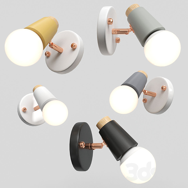 Sconce Rotary wall Lampatron 3DS Max - thumbnail 1